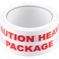 Taśma z nadrukiem "Caution Heavy Package" 50mm x66m Avon AVN9816340K