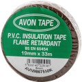Taśma przemysłowa PVC brązowa 19mm 33m Avon AVN9867550K