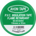 Taśma przemysłowa PVC zielona 19mm 33m Avon AVN9867700K-1