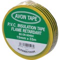 Taśma przemysłowa PVC zielono-żółta 19mm 33m Avon AVN9867950K