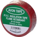 Taśma przemysłowa PVC czerwona 25mm 33m Avon AVN9868250K