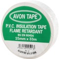 Taśma przemysłowa PVC biała 25mm 33m Avon AVN9868300K
