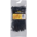 Opaski zaciskowe 2,5x160mm czarne 100szt. Edison EDI5150010K