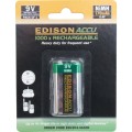 Bateria 9V NIMH RECHARGEABLE 170MAH BATTERY Edison EDI9044440K