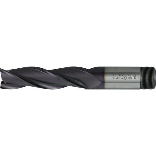 Frez trzpieniowy 4mm TiCN HSS-Co 3 ostrza gwintowany długi SwissTech SWT1633434A
