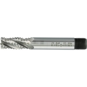 Frez czołowo-palcowy 8mm do skrawania zgrubnego zchwytem gwintowanym HSS-Co 8% SwissTech SWT1634208A