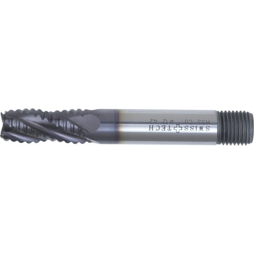 Frez czołowo-palcowy 16mm do skrawania zgrubnego zchwytem gwintowanym TiAlN HSS-Co 8% SwissTech SWT1634276A