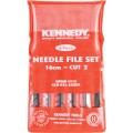 Zestaw pilników igiełkowych 6szt. nacięcie 2 16cm 6.1/2" Kennedy KEN0316980K KEN-031-6980K