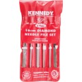 Zestaw pilników diamentowych igiełkowych 6szt. 16cm ziarno 120-140 Kennedy KEN0330500K KEN-033-0500K