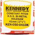 Otwornica 41mm 1.5/8" bimetalowa uzębienie stałe Kennedy KEN0500410K