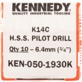 Wiertło do otwornic K14C pilot K1 K2 K6 K11 K13 Kennedy KEN0501930K