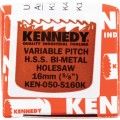 Otwornica z bimetalu 16mm 5/8" uzębienie zmienne Kennedy KEN0505160K