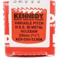 Otwornica z bimetalu 19mm 3/4" uzębienie zmienne Kennedy KEN0505190K