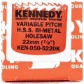 Otwornica z bimetalu 22mm 7/8" uzębienie zmienne Kennedy KEN0505220K