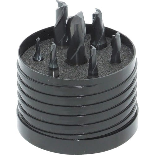 Zestaw frezów trzpieniowych 3-12mm 2 ostrza z chwytem Weldon'a Peak Power HSS-E SwissTech SWT1659150A