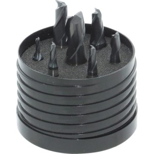 Zestaw frezów trzpieniowych 3-12mm 2 ostrza z chwytem Weldon'a Peak Power HSS-E SwissTech SWT1659150A