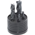 Zestaw frezów trzpieniowych 8-20mm 4 ostrza z chwytem Weldon'a HSS-E 5szt. SwissTech SWT1659950A