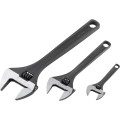 Zestaw kluczy nastawnych 100mm 200mm 300mm czernionych 4" 8" 12" z podziałką Kennedy KEN5010600K