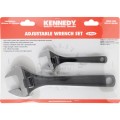 Zestaw kluczy nastawnych 150mm 250mm czernionych 6" 10" z podziałką Kennedy KEN5010620K