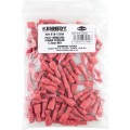 Końcówki na wciska tulejkowe 6,3mm izolowane wewnętrzne czerwone opak. 100szt. Kennedy KEN5151520K