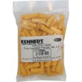 Końcówki na wciska tulejkowe 6,3mm izolowane wewnętrzne żółte opak. 100szt. Kennedy KEN5151540K