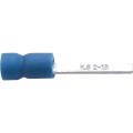 Końcówki płaskie mieczowe 18mm opak. 100szt. niebieskie Kennedy KEN5152060K