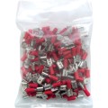 Końcówki na wcisk z górną zawleczką 6,3mm czerwone opak. 100szt. Kennedy KEN5153730K