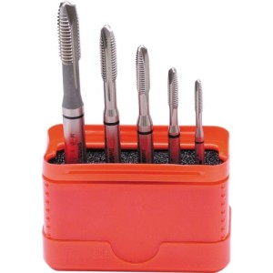 Zestaw gwintowników M3-M8 HSS-E HSS-Co uniwersalne rowki proste przelotowe 6H nakrój B din 371 din376 maszynowe komplet 5szt. czarny pasek Swisstech SWT1859900X