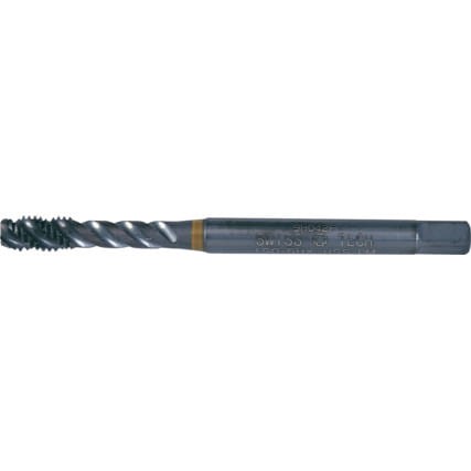 Gwintownik M6x1 HSS-PM do stopów niklu azotowany pasywowany nakrój C 6H spiralny nieprzelotowy maszynowy pomarańczowy pasek Swisstech SWT1856021N