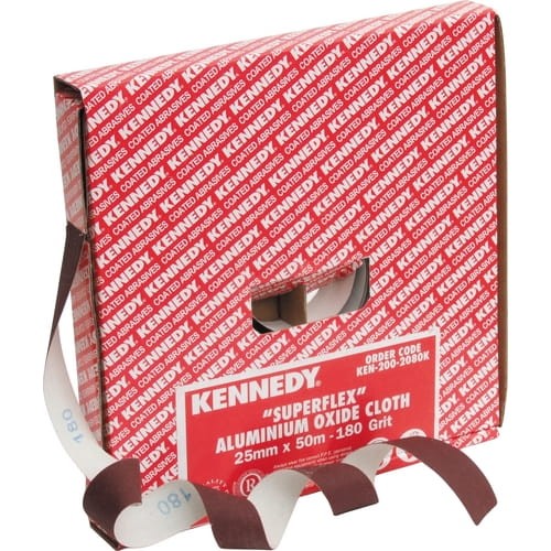 Płótno ścierne gr. 240 25mm 50m żywiczne Kennedy KEN2002060K
