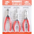 Zestaw szczypiec chromowo-wanadowych CrV 160mm 3szt. Kennedy KEN5589830K