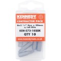 Bity 6-kątne krzyżakowe No.2 1/4" 10szt. Kennedy KEN5731025K Wyprzedaż