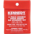 Zestaw kluczy dwustronnych płaskich 0-11BA 6szt. w etui Kennedy KEN5820910K KEN-582-0910K