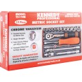 Zestaw nasadek metrycznych 1/4" 19szt. Kennedy KEN5824893K