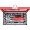 Zestaw nasadek metrycznych i calowych 1/4" 29szt. Kennedy KEN5824895K
