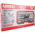 Zestaw nasadek 1/2" 30szt. Metrycznych i calowych AF Kennedy KEN5827987K