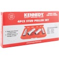 Zestaw wykrętaków do szpilek 6-12mm 4szt. 1/2" Kennedy KEN5829480K