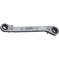 Klucz 3/8"x7/16" oczkowy zapadkowy odgięty calowy Kennedy KEN5829753K