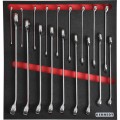 18PCS PROF COMBINATION SPANNERSET WITH FOAM M1832 Kennedy KEN5950080K KEN-595-0080K