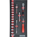 19PC METRIC KEN-GRIP SOCKET SET1/4" SQ DR WITH FOAM M1832 Kennedy KEN5950230K KEN-595-0230K