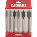 Zestaw wierteł płaskich do drewna 3/8"-1" 6szt. Kennedy KEN5974300K