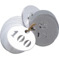 Tabliczki znamionowe numerowane 1-100 aluminium 30mm 100szt. Kennedy KEN9371130K