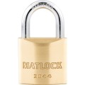 Kłódka mosiężna 40mm z kluczem krzyżakowym Matlock MTL9503844K