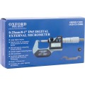 Mikrometr cyfrowy 0-25mm 0-1" IP65 elektroniczny Oxford Precision OXD3313500K OXD-331-3500K