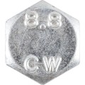 M10x40 śruba z łbem sześciokątnym (17mm A/F) BZP (GR-8.8) Qualfast QFT6301051X QFT-630-1051X