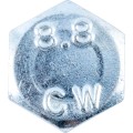 M12x50 śruba z łbem sześciokątnym (19mm A/F) BZP (GR-8.8) Qualfast QFT6301057W QFT-630-1057W