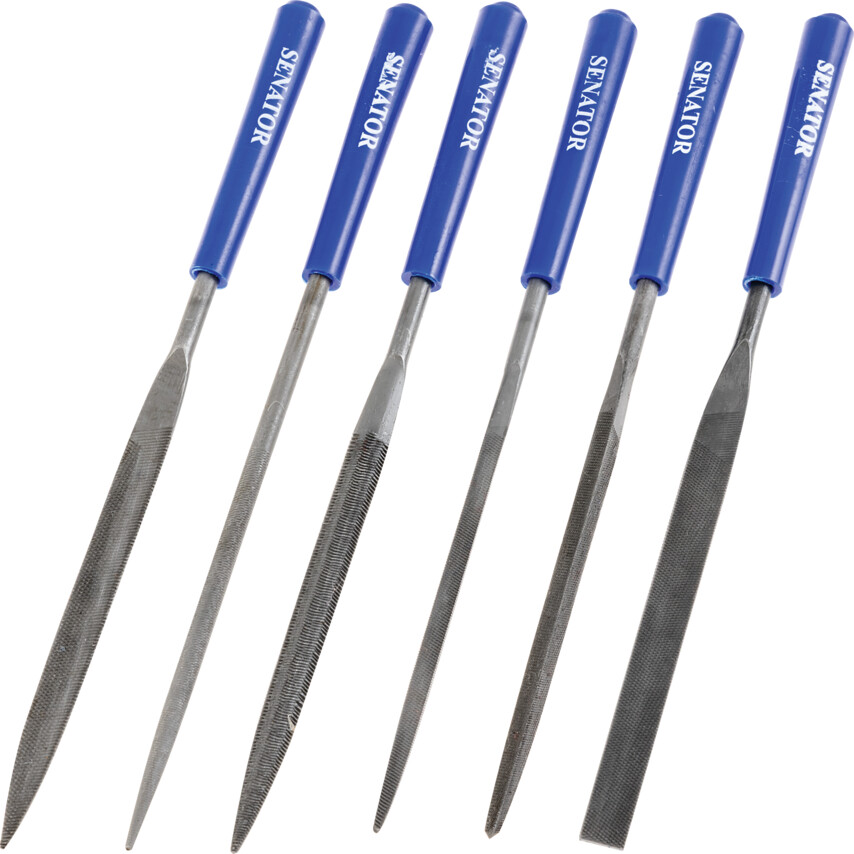 Zestaw pilników igiełkowych 6szt. 16cm Senator SEN0316980K SEN-031-6980K