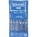 Zestaw pilników igiełkowych 6szt. 16cm Senator SEN0316980K SEN-031-6980K