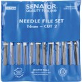 Zestaw pilników igiełkowych 12szt. 16cm 160mm Senator SEN0316990K SEN-031-6990K