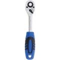 Grzechotka 1/4" 72-zęby gumowa rękojeść Senator SEN5824010K